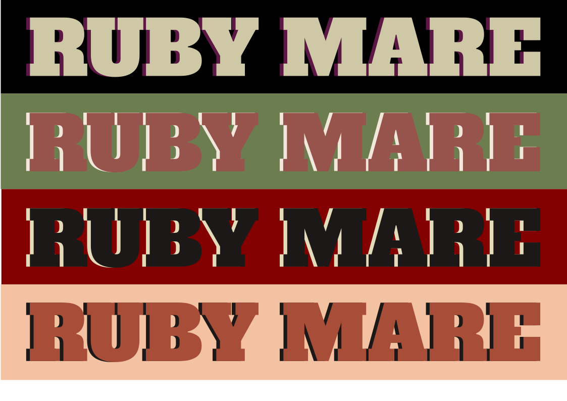 Ruby Mare Typography